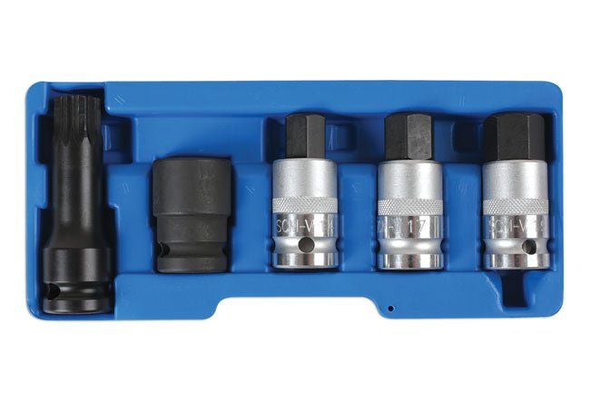 Laser Tools 6411 Hub Nut Tool Kit 1/2"D 5pc Laser Tools