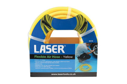 Laser Tools 6418 Flexible Air Hose - Yellow Laser Tools