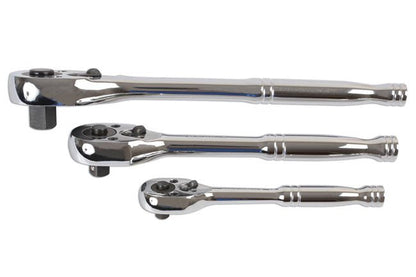 Laser Tools 6421 Standard Ratchet Set 1/4"D, 3/8"D, 1/2"D 3pc Laser Tools