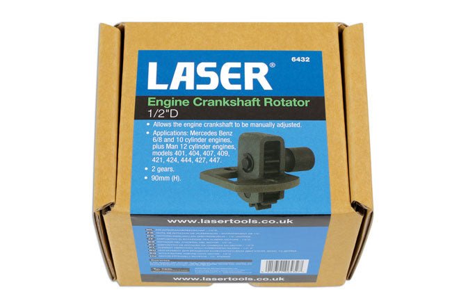 Laser Tools 6432 Crankshaft Rotator 1/2"D Laser Tools