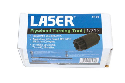 Laser Tools 6435 Crankshaft Rotator 1/2"D - for Volvo Laser Tools