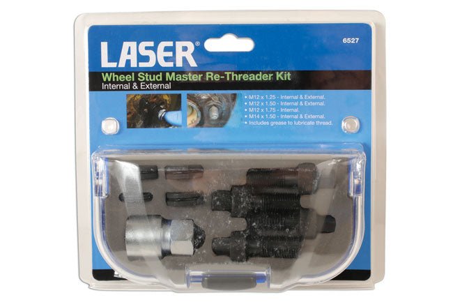 Laser Tools 6527 Wheel Stud Master Re-Threader Kit Laser Tools