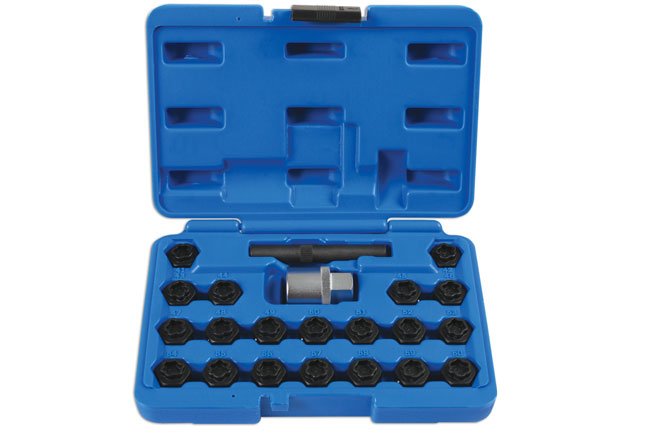 Laser Tools 6539 Locking Wheel Nut Key Set 22pc - for BMW Laser Tools