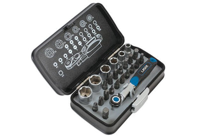 Laser Tools 6555 Socket and Bit Set 1/4"D 26pc Laser Tools