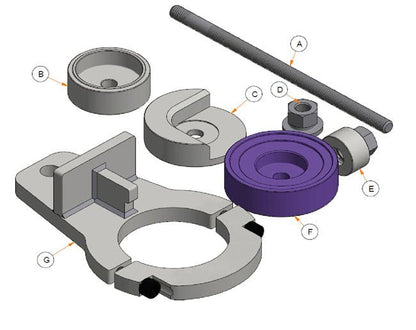 Laser Tools 6603 Rear Axle Beam Bush Kit - for Vauxhall/Opel Laser Tools