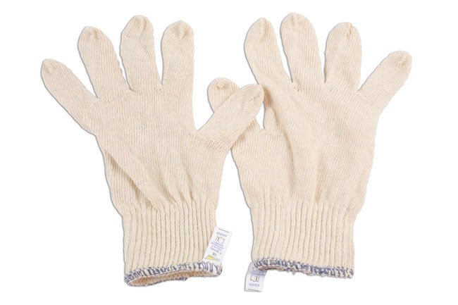 Laser Tools 6632 Cotton Underliner Gloves - 10 Pairs Laser Tools