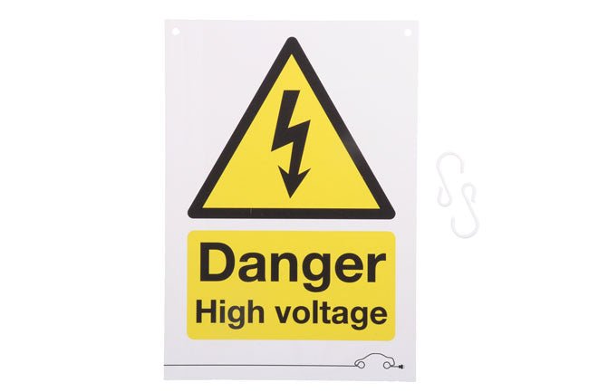 Laser Tools 6642 Danger High Voltage Sign Laser Tools