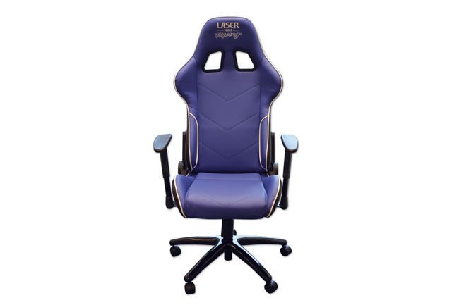 Laser Tools 6655 Laser Tools Racing Chair - Blue with White Piping Laser Tools