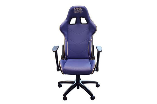 Laser Tools 6655 Laser Tools Racing Chair - Blue with White Piping Laser Tools