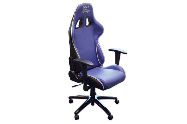 Laser Tools 6655 Laser Tools Racing Chair - Blue with White Piping Laser Tools