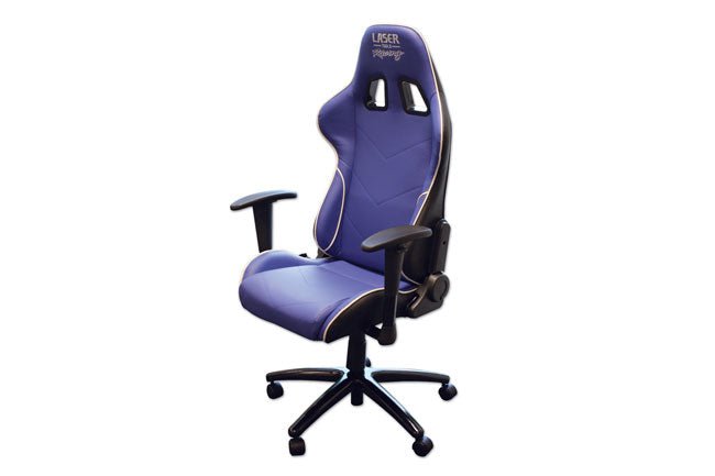 Laser Tools 6655 Laser Tools Racing Chair - Blue with White Piping Laser Tools
