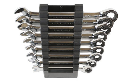 Laser Tools 6699 AF Ratchet Ring Combination Spanner Set 9pc Laser Tools