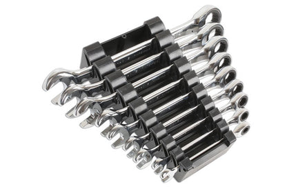 Laser Tools 6699 AF Ratchet Ring Combination Spanner Set 9pc Laser Tools