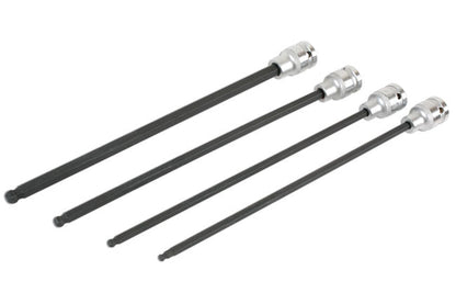 Laser Tools 6711 Extra Long Ball End Hex Socket Bit Set 1/2"D 4pc Laser Tools