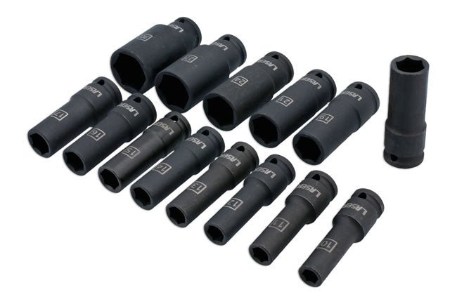 Laser Tools 6712 Deep Impact Socket Set 1/2"D 14pc Laser Tools