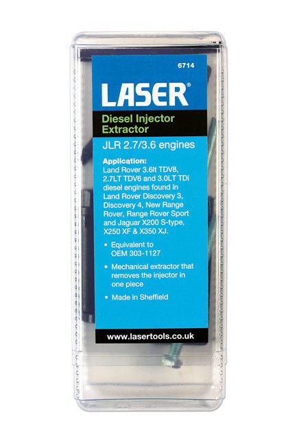 Laser Tools 6714 Diesel Injector Extractor - for JLR 2.7, 3.6 engines Laser Tools