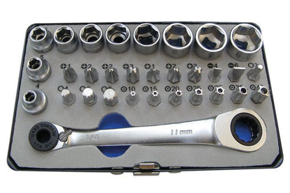 Laser Tools 6717 Socket and Bit Set 1/4"D 31pc Laser Tools