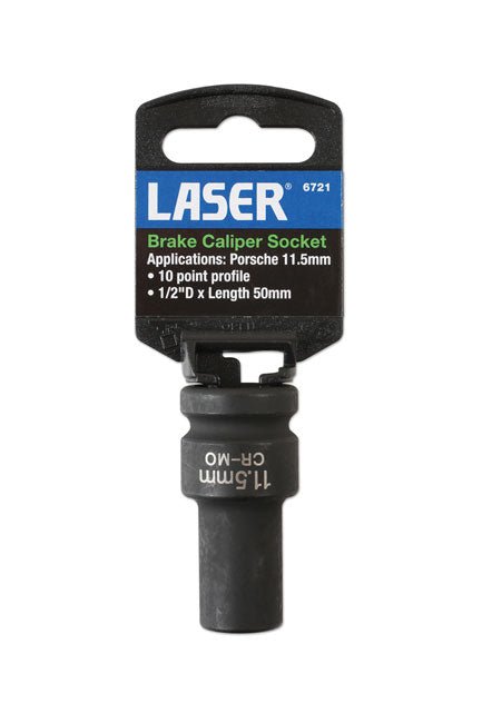 Laser Tools 6721 Brake Caliper Socket 1/2"D 11.5mm Laser Tools