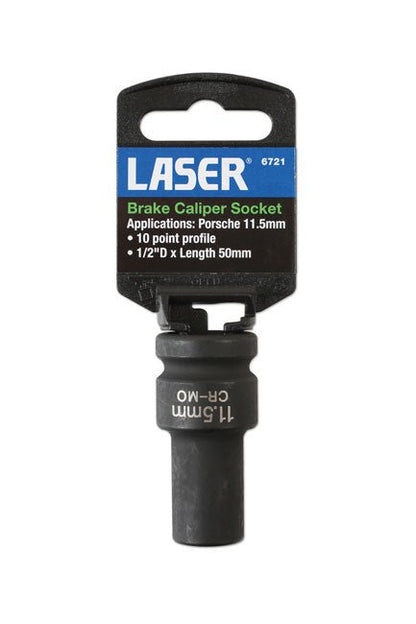 Laser Tools 6721 Brake Caliper Socket 1/2"D 11.5mm Laser Tools