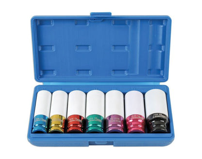 Laser Tools 6723 Alloy Wheel Nut Socket Set 1/2"D 7pc Laser Tools