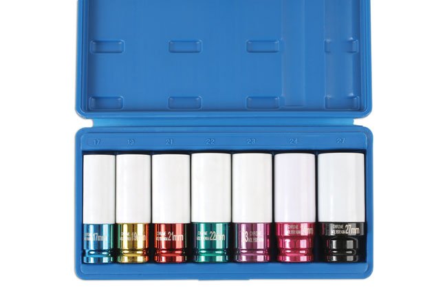 Laser Tools 6723 Alloy Wheel Nut Socket Set 1/2"D 7pc Laser Tools