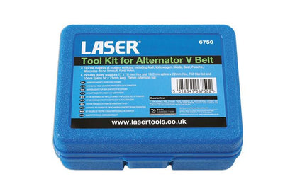 Laser Tools 6750 Tool Kit for Alternator V Belt Laser Tools