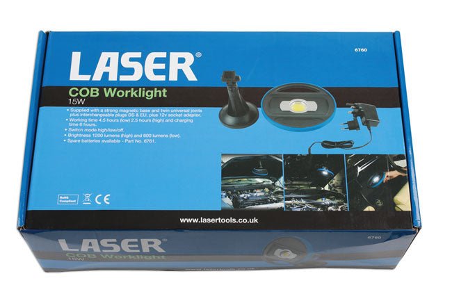 Laser Tools 6760 COB Worklight - 15 Watt Laser Tools