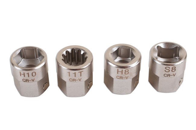 Laser Tools 6763 Brake Caliper Socket Set 4pc Laser Tools