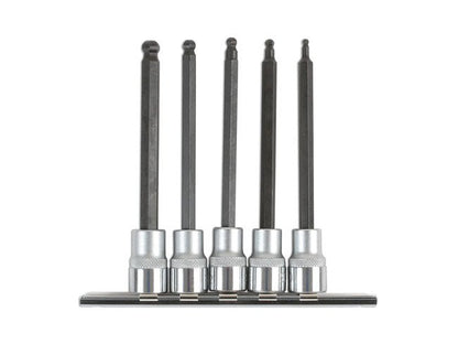 Laser Tools 6765 Long Ball End Hex Socket Bit Set 3/8"D 5pc Laser Tools