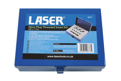 Laser Tools 6777 Glow Plug Threaded Insert Kit M8 x 1mm Laser Tools