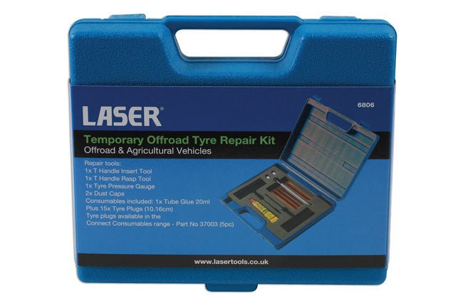 Laser Tools 6806 Temporary Off-Road Tyre Repair Kit Laser Tools