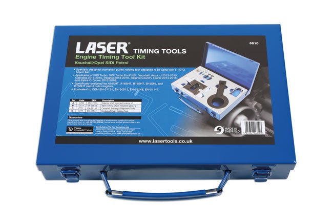 Laser Tools 6810 Engine Timing Kit - for Vauxhall/Opel 1.6 SIDI Petrol Laser Tools