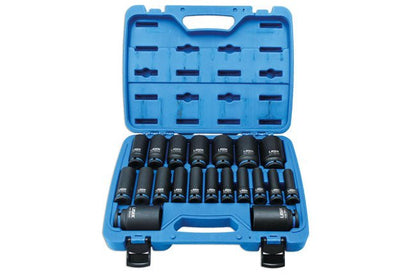 Laser Tools 6830 Deep Impact Socket Set 1/2"D 20pc Laser Tools
