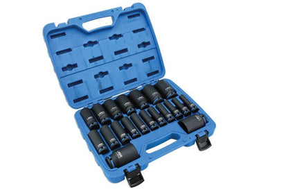 Laser Tools 6830 Deep Impact Socket Set 1/2"D 20pc Laser Tools