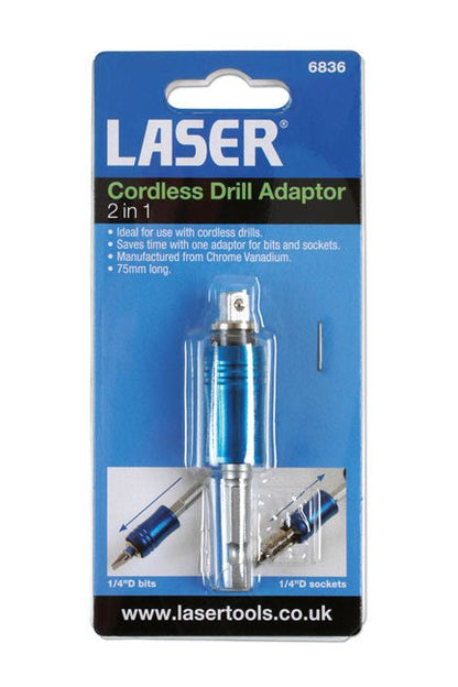 Laser Tools 6836 Cordless Drill Adaptor 2-in-1 Laser Tools