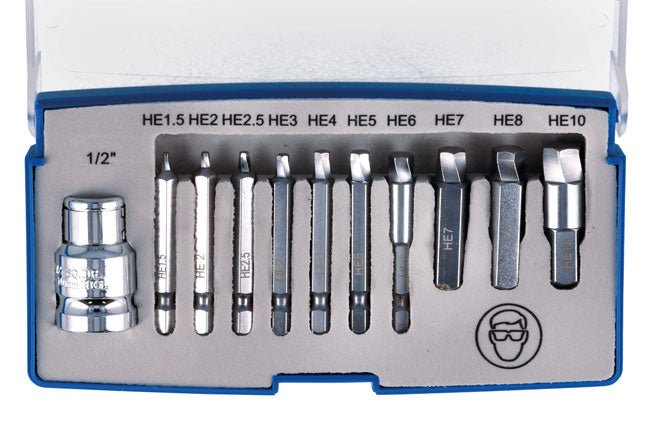 Laser Tools 6845 Damaged Cap Head Bolt/Screw Extractor Set 11pc Laser Tools