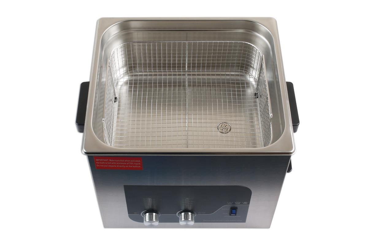 Laser Tools 6857 Ultrasonic Cleaner 13L - with Euro plug Laser Tools