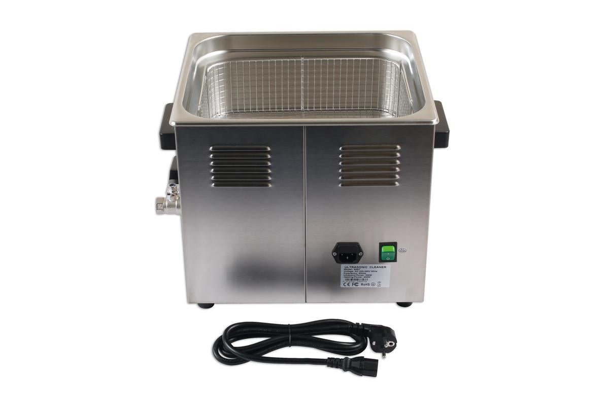 Laser Tools 6857 Ultrasonic Cleaner 13L - with Euro plug Laser Tools