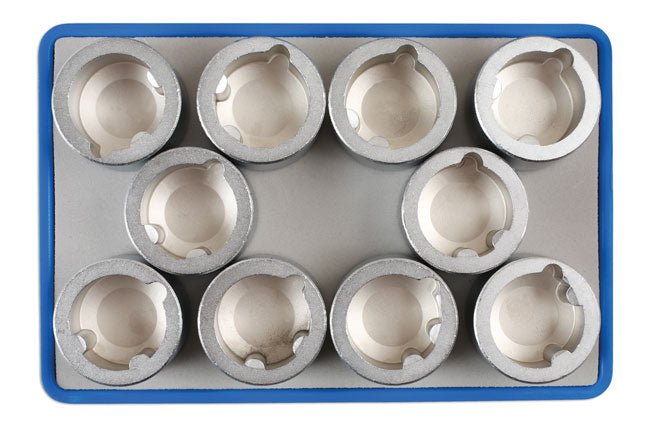 Laser Tools 6859 Locking Wheel Nut Key Set 10pc - for Land Rover Laser Tools