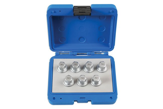 Laser Tools 6860 Locking Wheel Nut Key Set 7pc - for Vauxhall, Opel Laser Tools