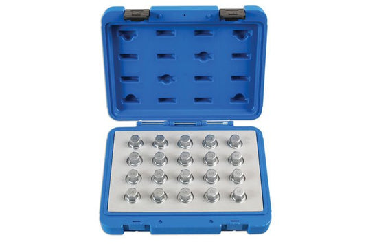 Laser Tools 6862 Locking Wheel Nut Key Set 20pc - for Vauxhall, Opel Laser Tools