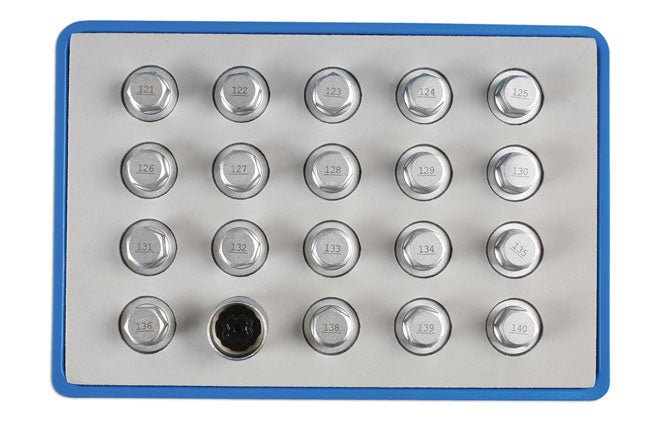 Laser Tools 6862 Locking Wheel Nut Key Set 20pc - for Vauxhall, Opel Laser Tools