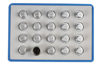 Laser Tools 6862 Locking Wheel Nut Key Set 20pc - for Vauxhall, Opel Laser Tools