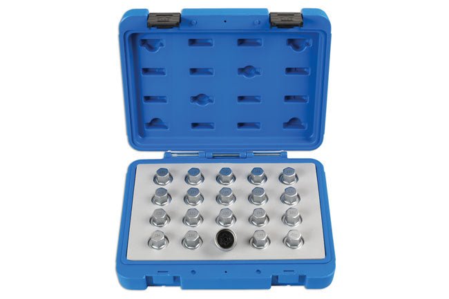Laser Tools 6863 Locking Wheel Nut Key Set 20pc - for Vauxhall, Opel Laser Tools