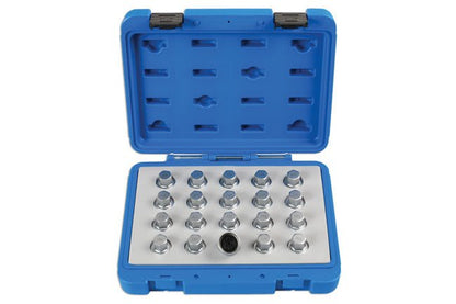 Laser Tools 6863 Locking Wheel Nut Key Set 20pc - for Vauxhall, Opel Laser Tools