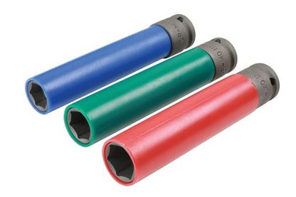 Laser Tools 6866 Alloy Wheel Nut Socket Set - Extra Long Laser Tools