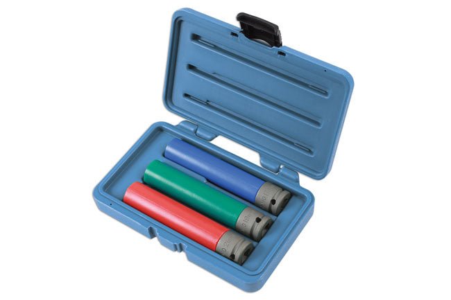 Laser Tools 6866 Alloy Wheel Nut Socket Set - Extra Long Laser Tools