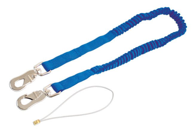 Laser Tools 6876 Safety Tool Lanyard - 2 x Zinc Alloy Hooks & 4mm Wire Laser Tools