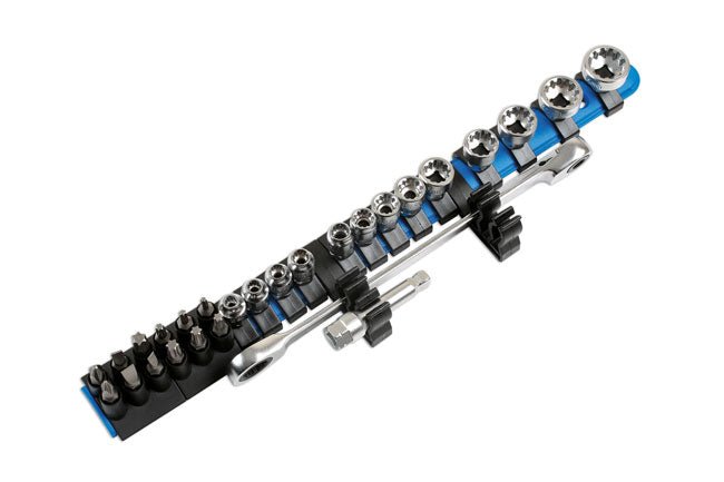 Laser Tools 6887 Low Profile Alldrive Socket & Bit Set 1/4"D 27pc Laser Tools