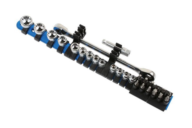 Laser Tools 6887 Low Profile Alldrive Socket & Bit Set 1/4"D 27pc Laser Tools